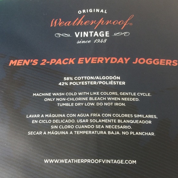 WEATHERPROOF VINTAGE MEN’S 2-PACK JOGGERS - Picture 8 of 11